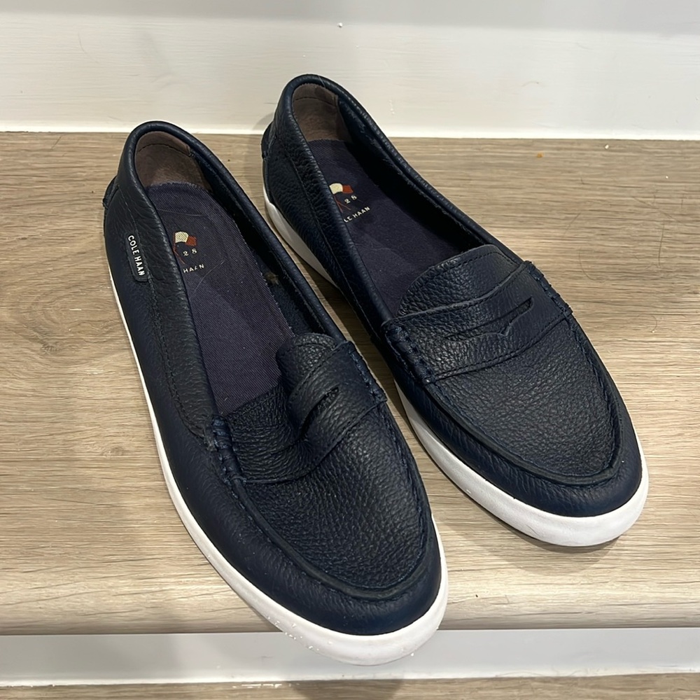 Cole Haan Women's Nantucket Penny Loafers in Navy Blue